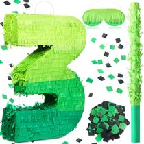 Piñata Decorations WinnerWhy Number Piñata Gradient Green 41 cm