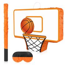 Piñata Lemicin de basquete com pacote e bastão de olhos vendados