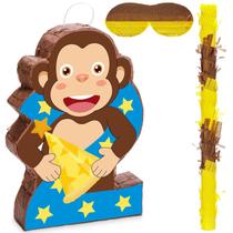 Piñata Teyva Daily Macaco Número 2 Kit de Aniversário 40 cm