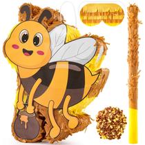 Piñata VinTS Bee Large Kids com palito vendado e confete Piñata VinTS Bee Large Kids com palito vendado e confete