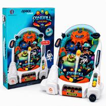 Pinball Espacial Fliperama Infantil Brinquedo de Mesa Retrô Space Jogo Competitivo Diversão