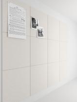 Pinboard Bumusty 119x89 cm Felt Tiles, pacote com 12 unidades de aveia
