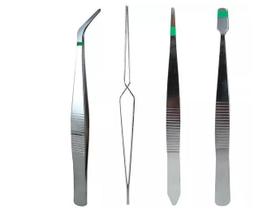 Pinça Aço Carbono Kit 4 Pinças Western Cartela