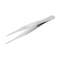 Pinça Aço Inox 125Mm Reta Serrilhada 771 Stact02/771 Sta