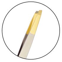 Pinça Chanfrada Dourada Profissional para Sobrancelhas TW043HG Klass Vough