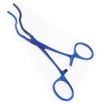 Pinça Clamp Vascular Pediátrica De Bakey 13 cm Angulada Titânio