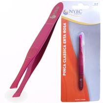 Pinça Clássica Reta Rosa NYBC Beauty - Ponta reta e precisa para uma remoção eficaz Pinça Clássica Reta Rosa NYBC Beauty - Ponta reta e precisa para uma remoção eficaz