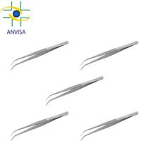 Pinça Clínica para Algodão Aço Inoxidável - 05 Unidades Pinça Clínica para Algodão Aço Inoxidável - 05 Unidades