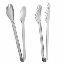 Pinça Culinaria 29 Cm Inox Pegadores De Comida Kit 2 Pçs