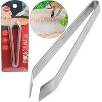 Pinça Culinária Aço Inox Profissional Para Espinhas de Peixes12cm Pinça Culinária Aço Inox Profissional Para Espinhas de Peixes12cm