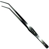 Pinça curva inox precisão 38cm culinária aquários maquetes