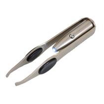 Pinça de Aço Inox Com Luz Para Sobrancelha - Santa Clara Pinça de Aço Inox Com Luz Para Sobrancelha - Santa Clara