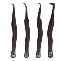 Pinça de cílios M LASH M1, conjunto de 4 extensões de cílios profissionais Pinça de cílios M LASH M1, conjunto de 4 extensões de cílios profissionais