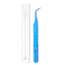 Pinça de cílios VAVALASH Blue Ice Crack Curved V04 1 unidade