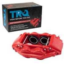 Pinça de freio TRQ dianteira esquerda com suporte vermelho para Toyota Sequoia