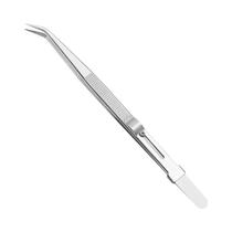 Pinça De Joalheiro De Aço Inoxidável 16CM De Alta Precisão Com Jateamento De Areia Para Joias,