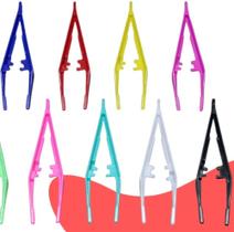 Pinça De Plástico Infantil Coordenação Motora Artesanato 3un