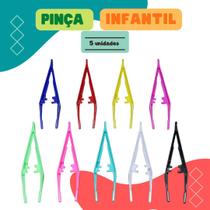 Pinça De Plástico Infantil Coordenação Motora Artesanato 5un