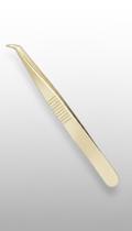Pinça De Precisão Para Cílios Dourada 11cm Pinça De Precisão Para Cílios Dourada 11cm
