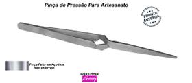 Pinça De Pressão X Cruzada Para Fuxico Artesanato Em Inox