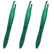 Pinça De Sobrancelha Profissional Nzx Verde 3 Unidades