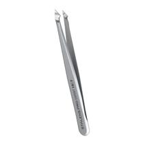 Pinça de Sobrancelha Staleks Expert 10 Inclinada e Pontiaguda TE-10-7 - Ideal para Correção de Sobrancelhas Finas