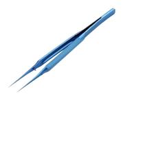 Pinça De Titanio Original Azul Anti-estática Reta