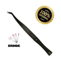 Pinça Extensão de Cílios Cherry Lash CB03 Semi Curva Longa Pinça Extensão de Cílios Cherry Lash CB03 Semi Curva Longa