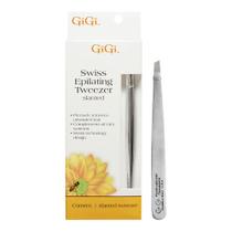 Pinça GiGi Slanted para remoção de pelos encravados e barba por fazer Pinça GiGi Slanted para remoção de pelos encravados e barba por fazer