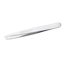 Pinça inclinada de aço inoxidável Tweezerman Eyezew Platinum
