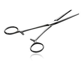 Pinça Kocher 14cm Curva Aço Inoxidavel
