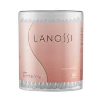 Pinça Lanossi Ponta Reta - Pote com 100 unidades