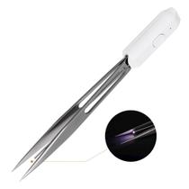 Pinça LASHVIEW FG1 com luz LED em liga de titânio de 15 cm Pinça LASHVIEW FG1 com luz LED em liga de titânio de 15 cm