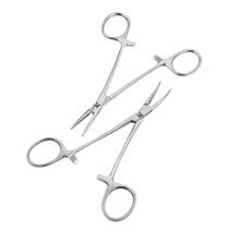 Pinça Mosquito Hemostática Reta/curva 12cm Halstead Aço Inox