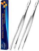 Pinça para alimentos JETKONG em aço inoxidável de 35 cm, extra longa, 2 peças