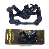 Pinça Para Disco de Freio Mecânico Dianteiro 160mm X-Time Bike Mtb Preto