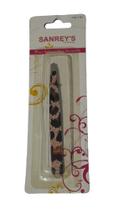 Pinça para Sobrancelhas com Ponta Diagonal Estampa Animal