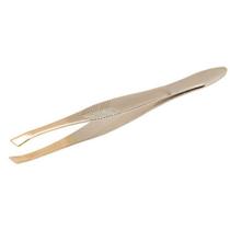 Pinça Para Sobrancelhas Ponta Chanfrada Dourada Com 01 ou 100 Unidades Pinça Para Sobrancelhas Ponta Chanfrada Dourada Com 01 ou 100 Unidades
