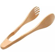 Pinça Pegador Multiuso De Bambu 30cm