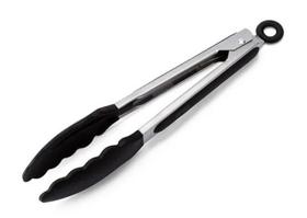 Pinça Pegador Multiuso Silicone Preto 23cm Utensilio Cozinha Pinça Pegador Multiuso Silicone Preto 23cm Utensilio Cozinha