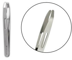 Pinça Ponta Arredondada TWR31130 Klass Vough Para Design Sobrancelhas Cílios Depilador Aparador de Pelos