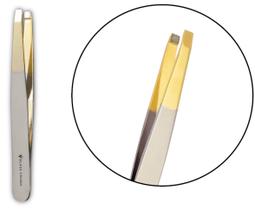 Pinça Ponta Reta TW043FHG Klass Vough Para Design Sobrancelhas Cílios Depilador Aparador de Pelos