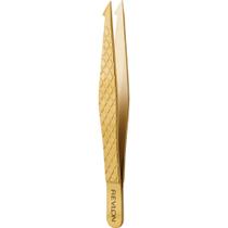 Pinça Revlon Gold Series com ponta inclinada e pontiaguda revestida de titânio