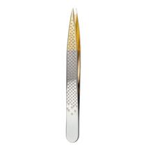 Pinça Silver Gold Ponta Fina 1702