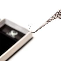 Pinça Sobelle Prata Para Extensão Alongamento De Cílios