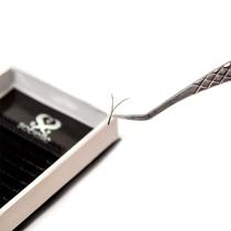 Pinça Sobelle Prata Para Extensão Alongamento De Cílios