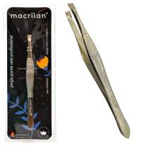 pinça sobrancelha profissional Macrilan Ponta reta, Ideal para designer sobrancelhas, aparar pelos