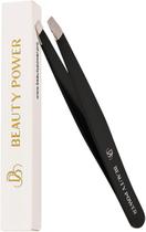 Pinças Beauty Power Slant Tip Precision em aço inoxidável