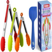 Pinças de cozinha Kaluns Cooking Grelling Set 4 em aço inoxidável Pinças de cozinha Kaluns Cooking Grelling Set 4 em aço inoxidável