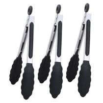 Pinças de cozinha MSY BIGSUNNY Conjunto de 3 mini pinças de cozinha de 7 polegadas